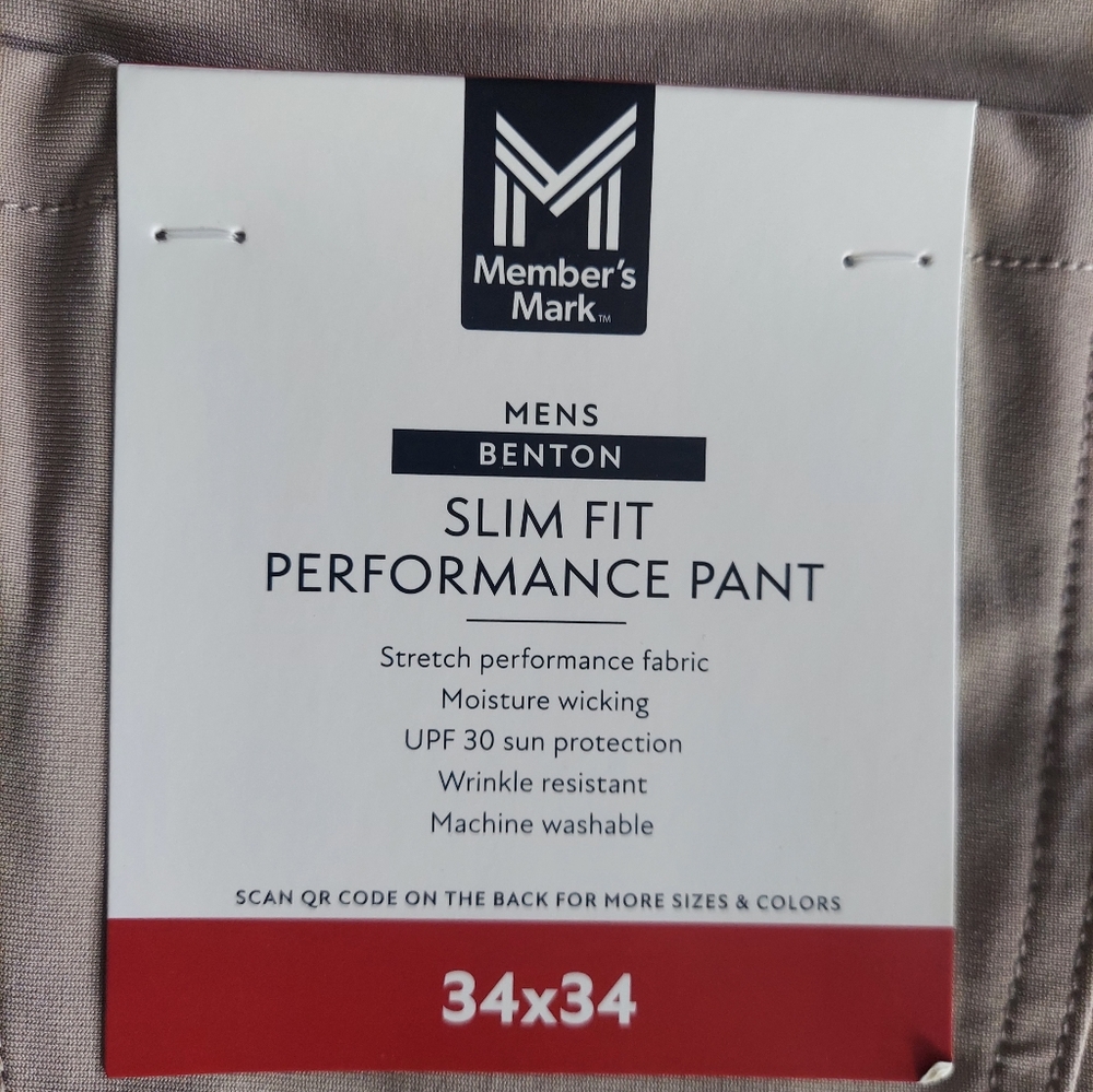Slim Fit Performance Pants - Picture 2 of 3